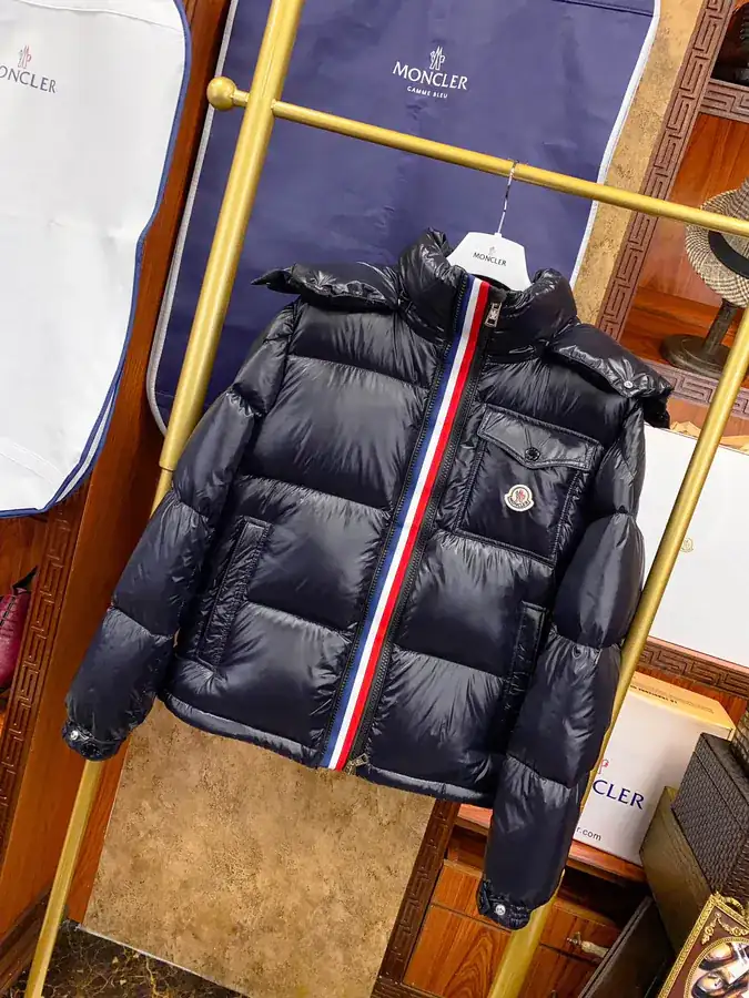 Monc Er Montbeliard 19FW New Fashion 3 Striped Double Zip Jacket