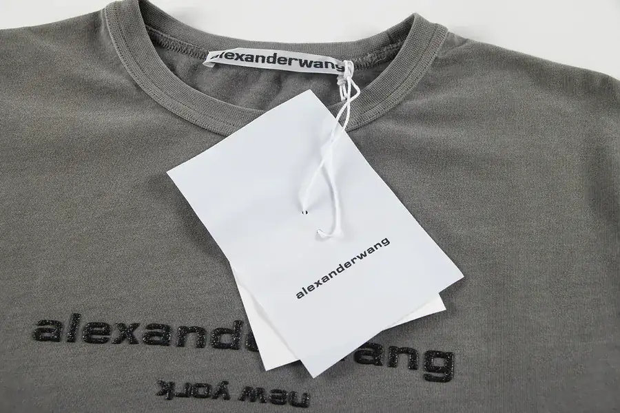 Alexander Wang AW Flash Powder Short Sleeve Retro Blue & Cement Gray