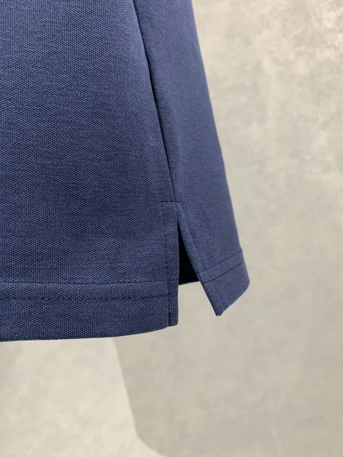 Louis Vuitton Letter Embroidery Contrast Polo Shirt