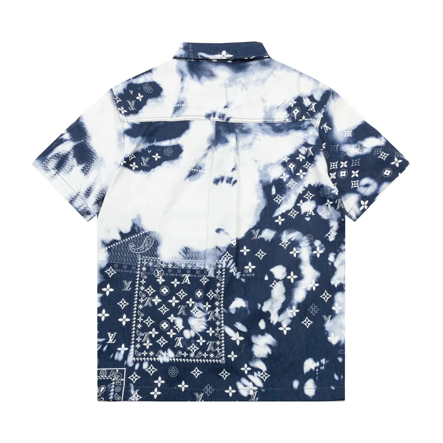 LV Cow Print 2025 Summer New Denim Shirt