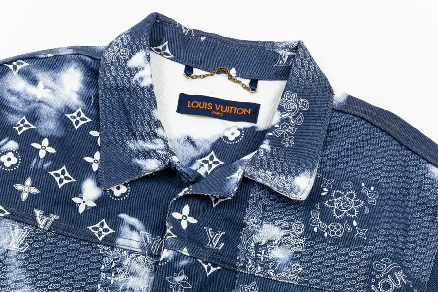 LV Cow Print 2025 Summer New Denim Shirt