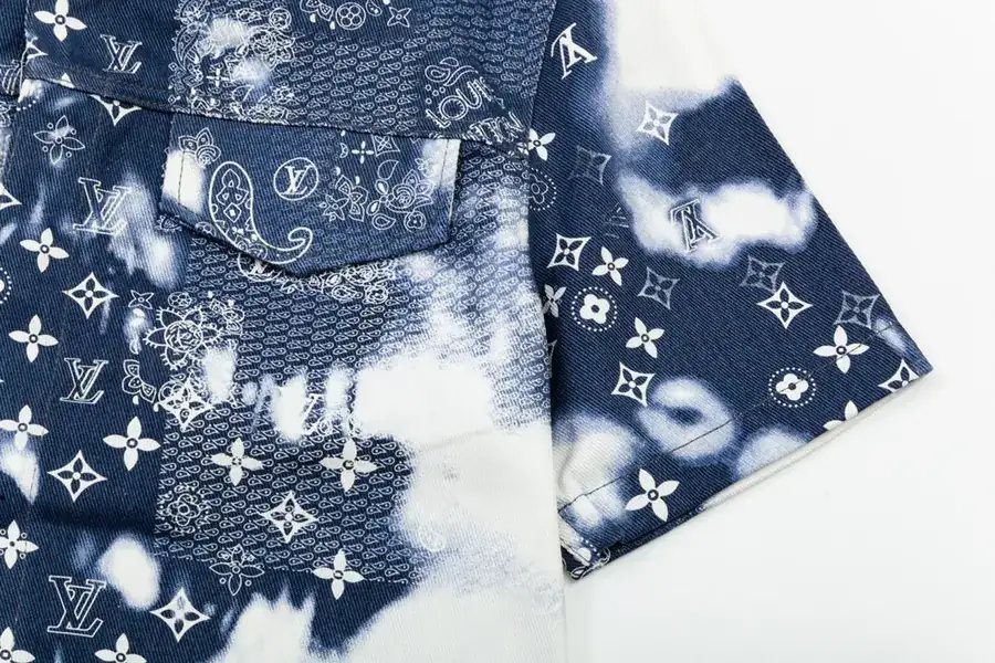 LV Cow Print 2025 Summer New Denim Shirt