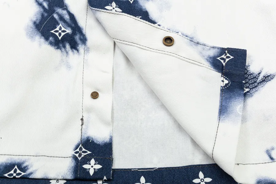 LV Cow Print 2025 Summer New Denim Shirt