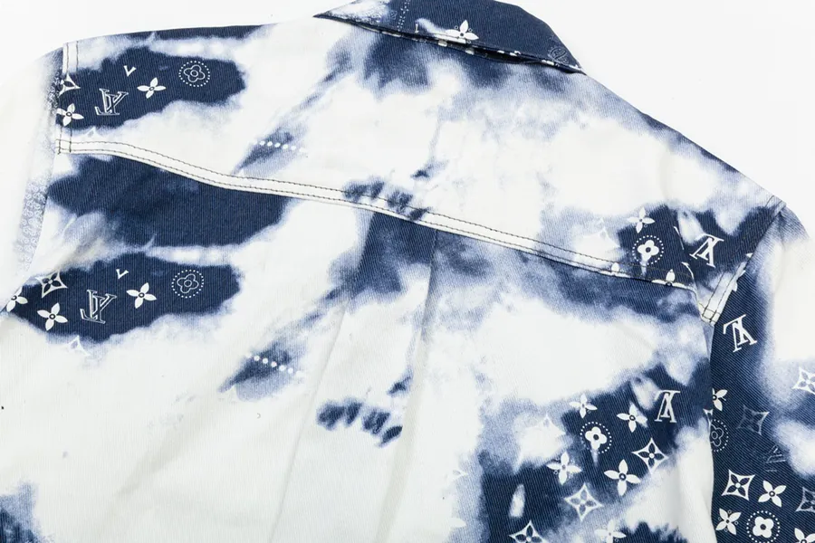 LV Cow Print 2025 Summer New Denim Shirt
