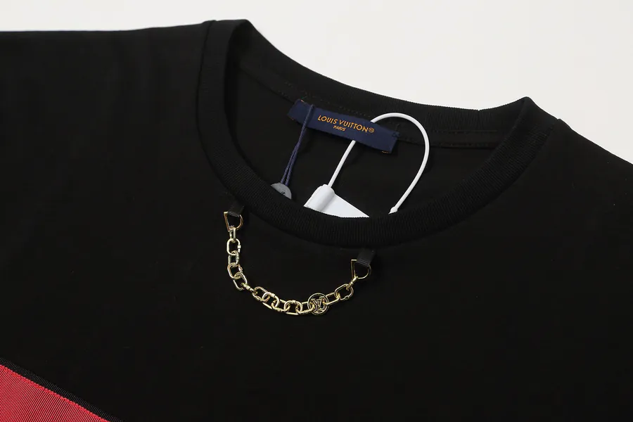 25ss New Metal Chain Print Short Sleeve