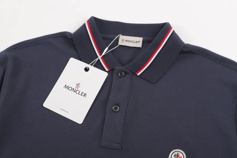 2025SS Monclé Polka Polo with Classic Three Color Collar