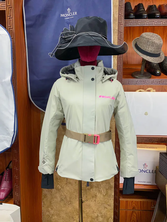 Moncl 2024 New Women's Ski Jacket Waterproof and Breathable Waistcoat