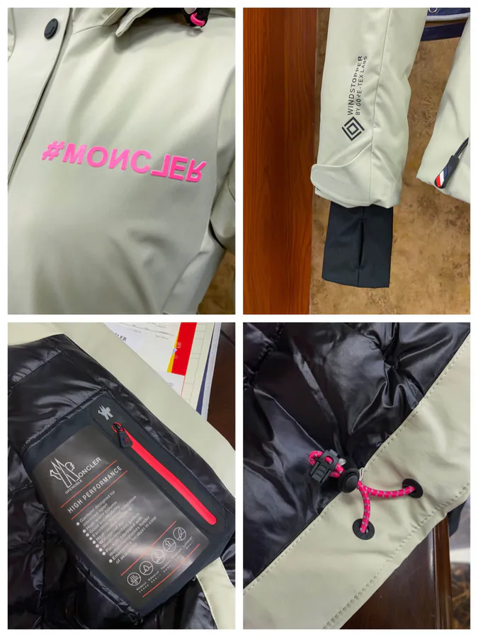Moncl 2024 New Women's Ski Jacket Waterproof and Breathable Waistcoat