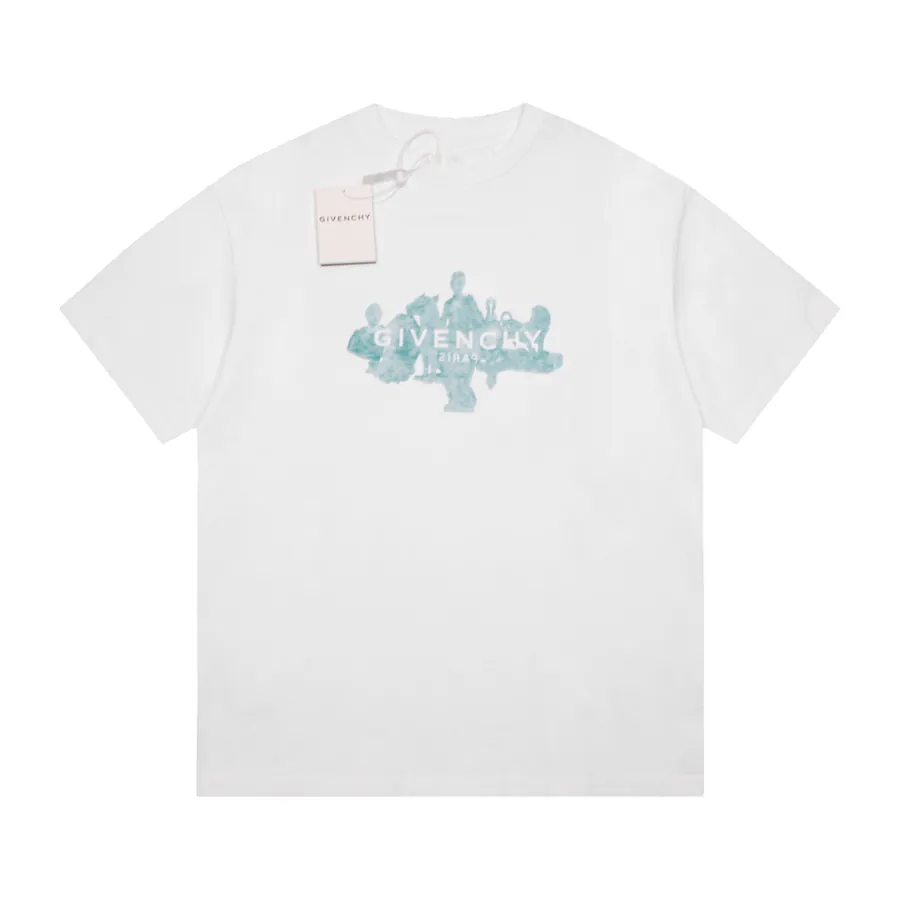 Giv's Snake Year Collection Gradient Letter Round Neck T Shirt