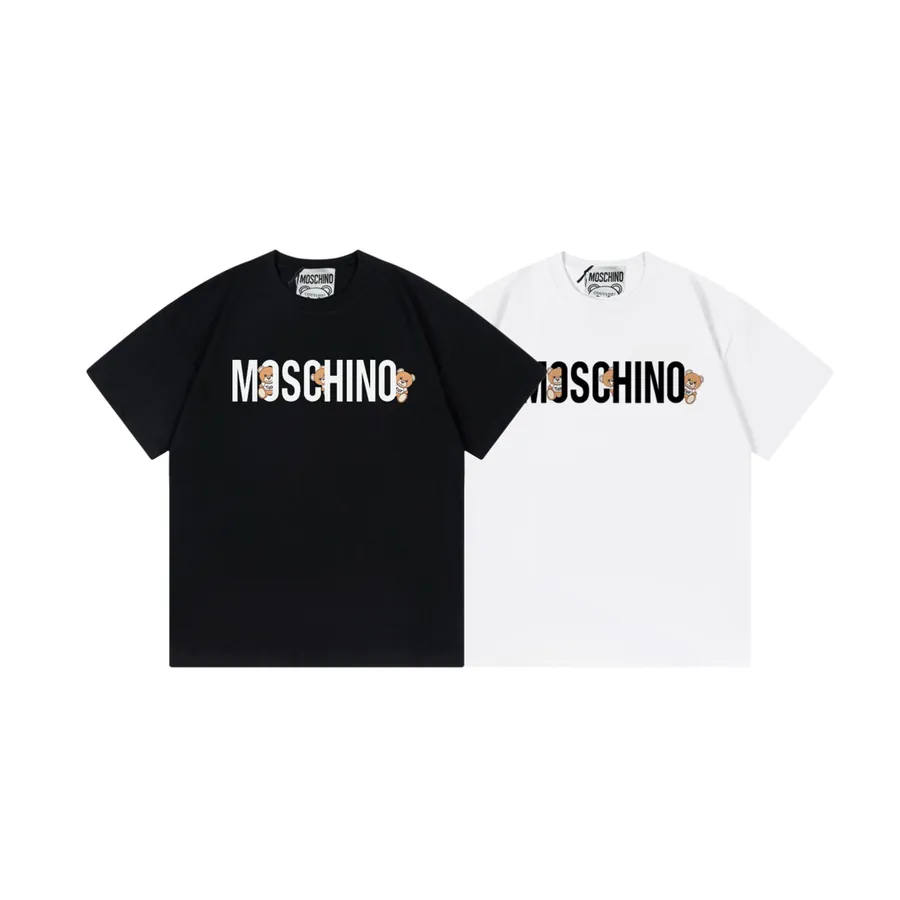 Moschino 2025 New Collection Letter Bear Logo T Shirt