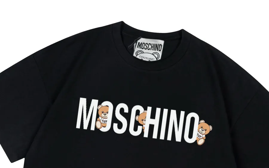 Moschino 2025 New Collection Letter Bear Logo T Shirt