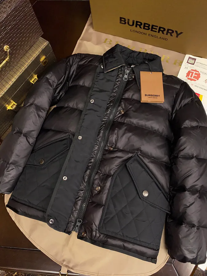Burberry Women's Checkered Down Jacket Premium Quality