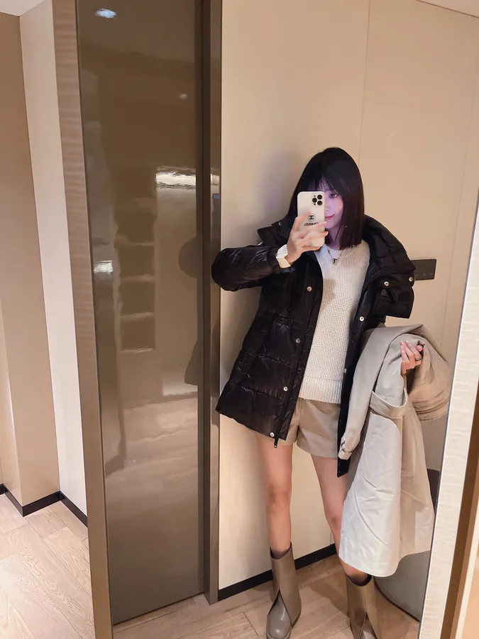 Burberry Oversized Hooded Coat with Detachable Collar