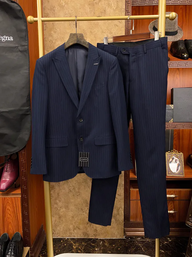 Ermenegildo Zegna Premium New Arrival Men's Business Suit Set
