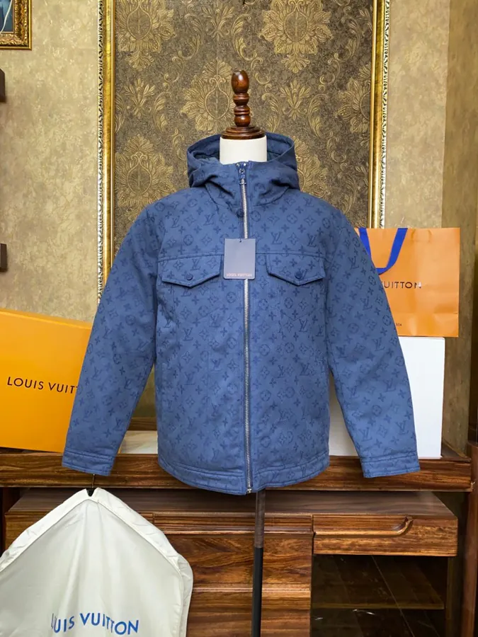 Lous Vuitton Latest Down Jacket with Monogram Print
