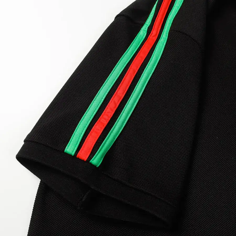 GUCC1 Summer New Polo Shirt with Collar Trim, Classic and Simple Design