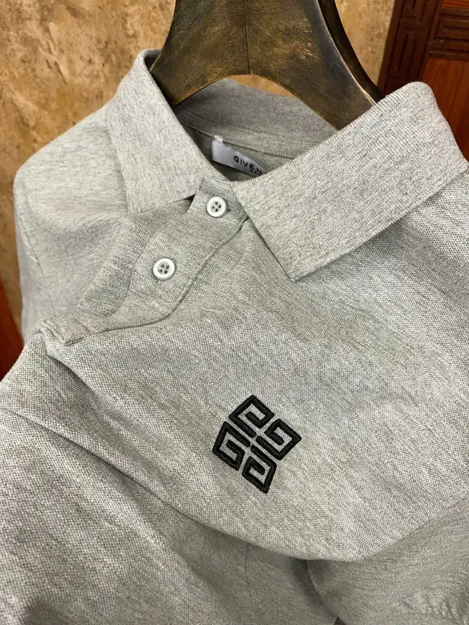 Ji Fanxi 2025 New Polo Shirt Classic Embroidered Letter Collar
