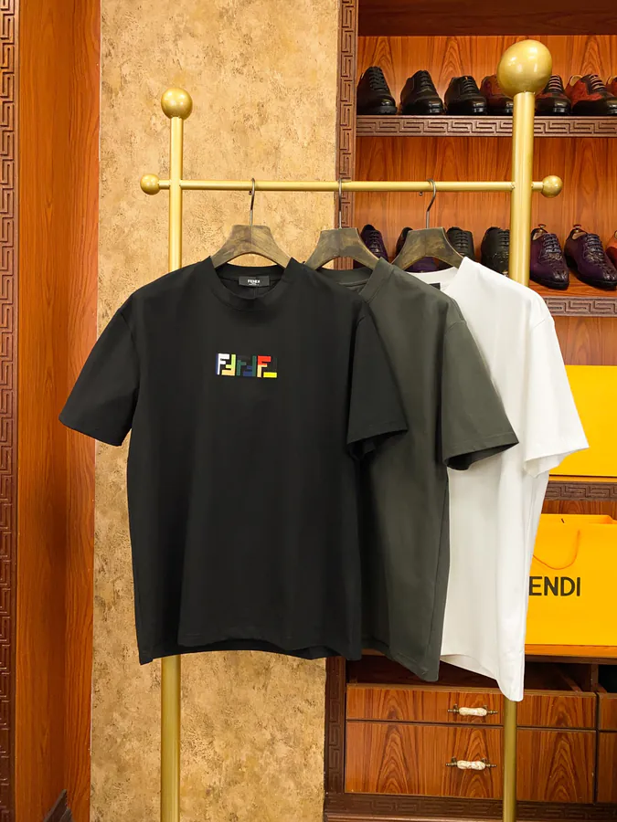 FE&NDI Premium Short Sleeve T Shirt with Triple Stitching
