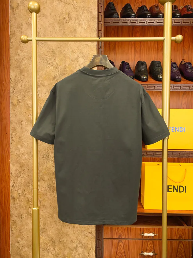 FE&NDI Premium Short Sleeve T Shirt with Triple Embroidery