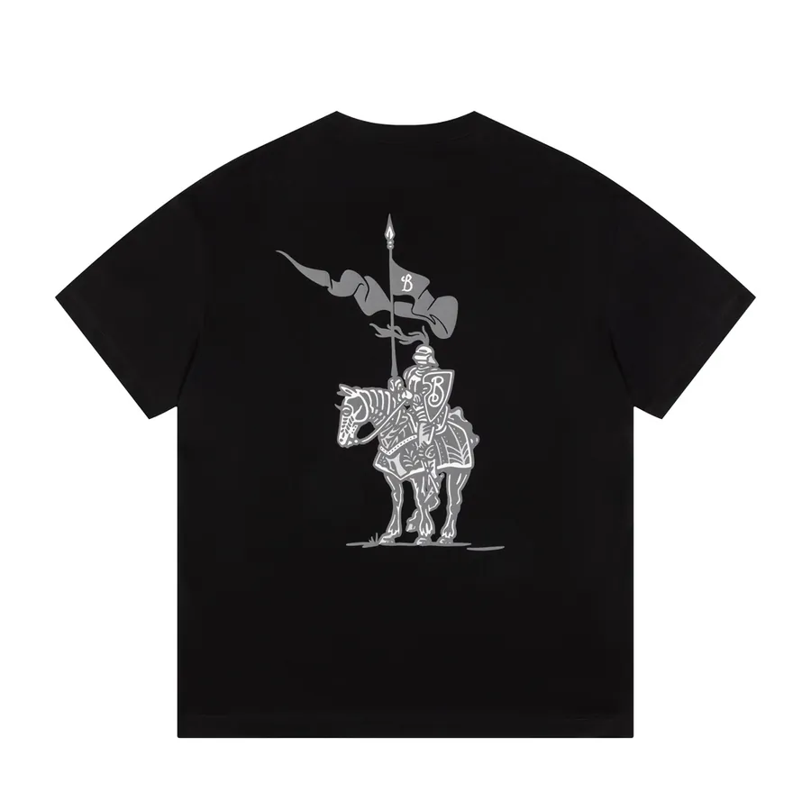 Burberry Barbour Print T Shirt, Unisex, Loose Fit