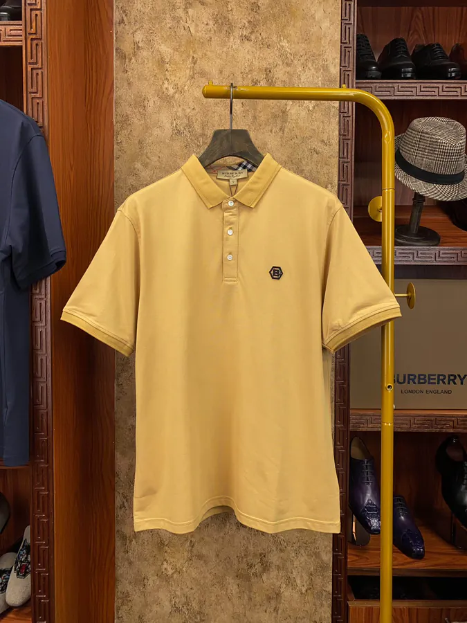 Burberry Polo T Shirt Vintage Print, Loose Fit