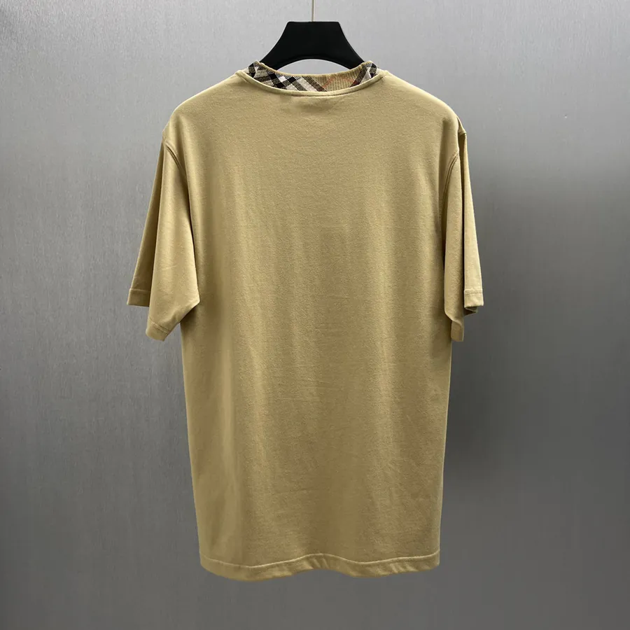 Burberry 2023 New Arrival Checked Pattern Cotton T Shirt, Unisex