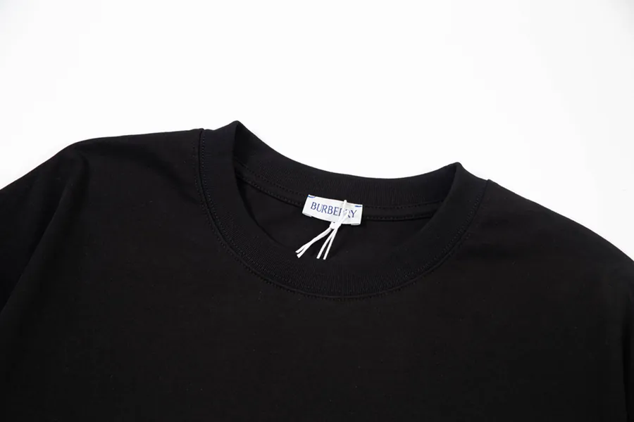 Burberry 2025 Official New Arrival Plush Tartan Logo T Shirt for Men and Women