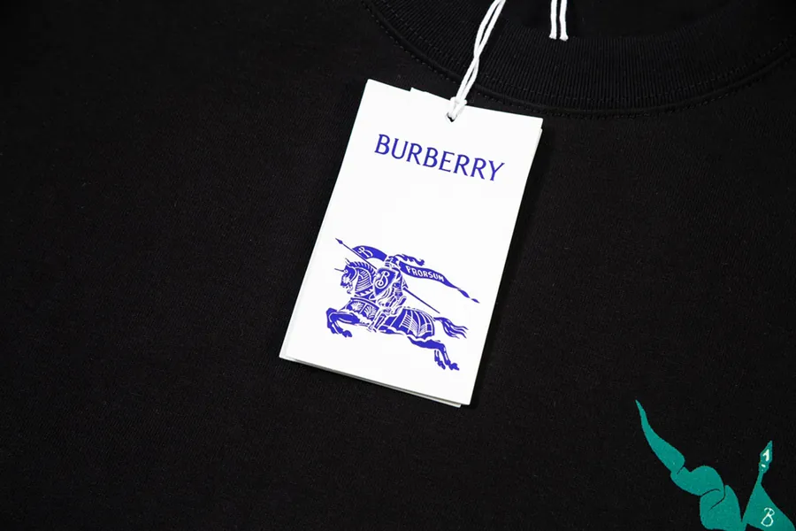 Burberry 2025 Official New Arrival Plush Tartan Logo T Shirt for Men and Women