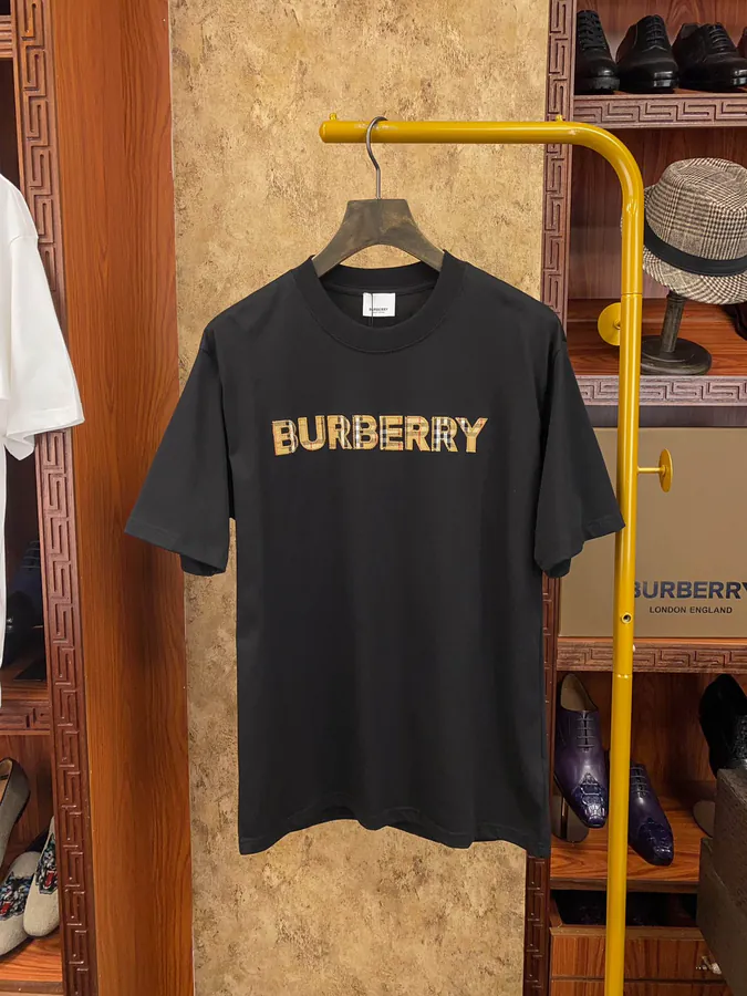 Burberr 2024 Vintage Patchwork T Shirt