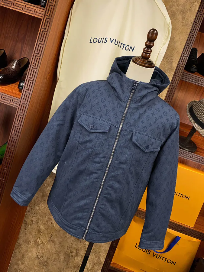 Lous Vuitton 2023 Winter Jacket with Monogram Print