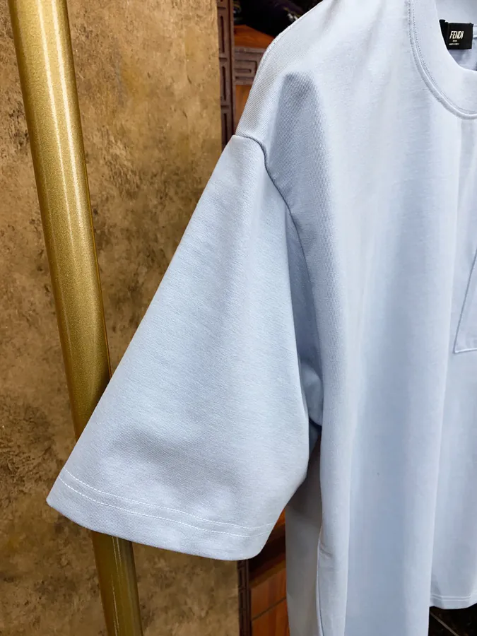 FE&NDI Premium Short Sleeve T Shirt with Triple Embroidery