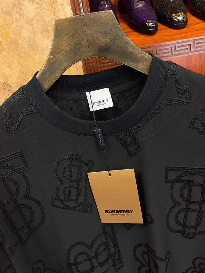 Burberry Letter Logo Print T Shirt