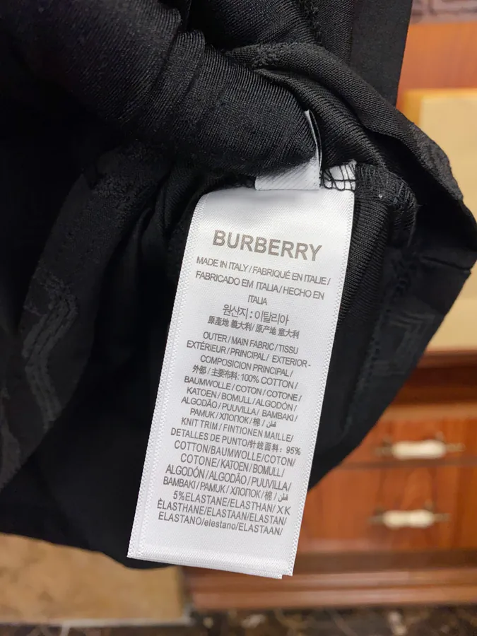 Burberry Letter Logo Print T Shirt