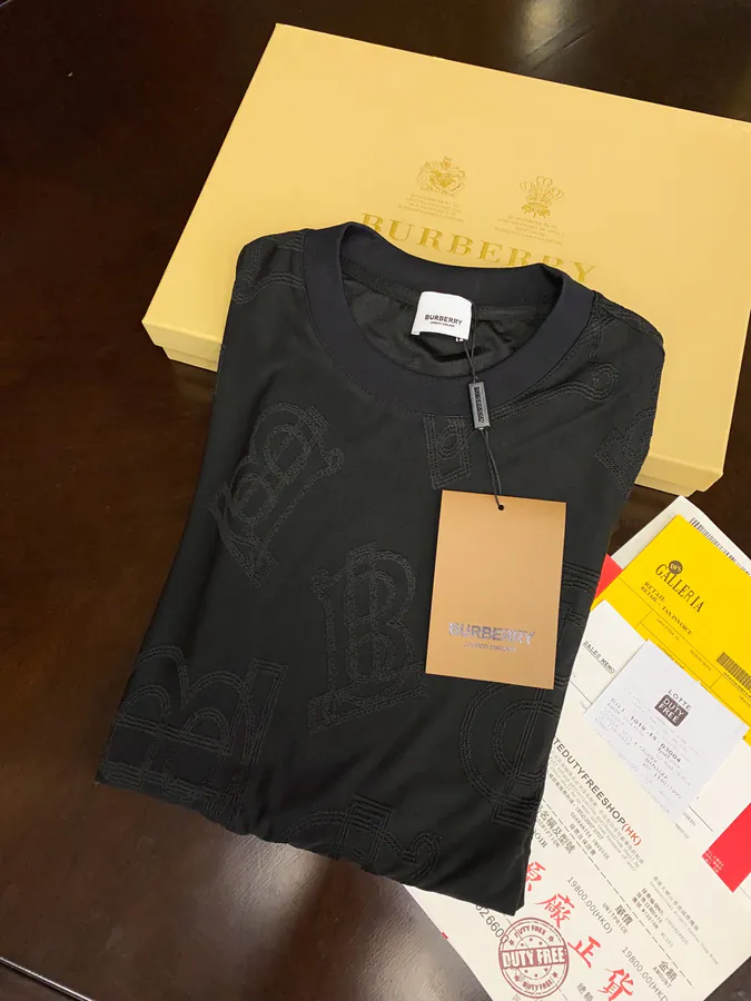 Burberry Letter Logo Print T Shirt