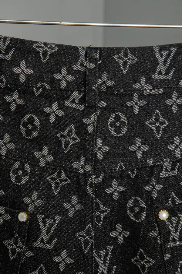 Original 1V Denim Jean with Monogram Pattern