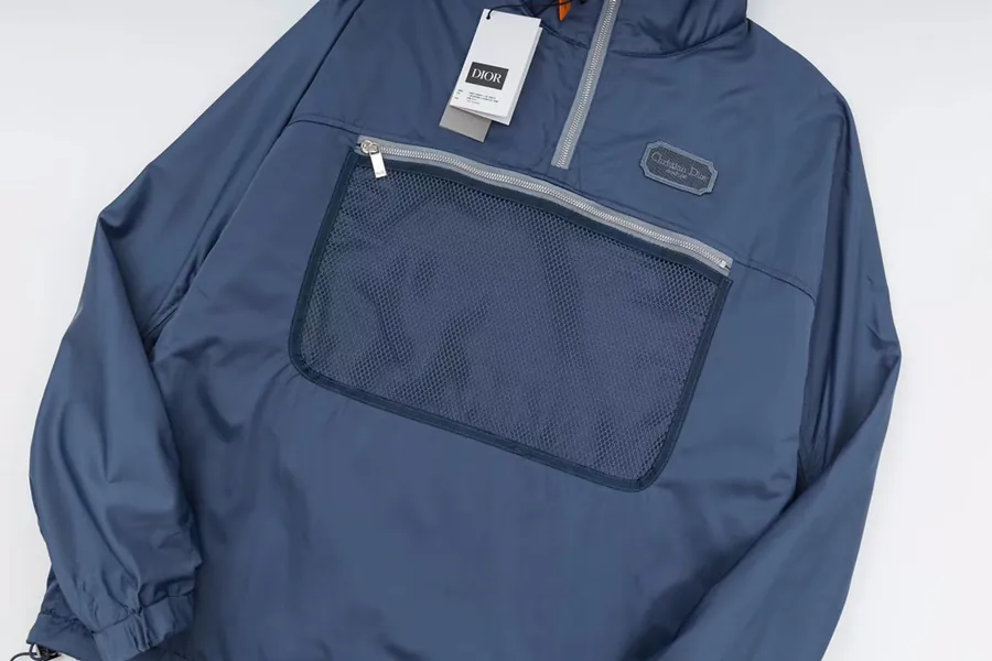 Cstian Couture Waterproof Blue Tech Fabric Vest Jacket