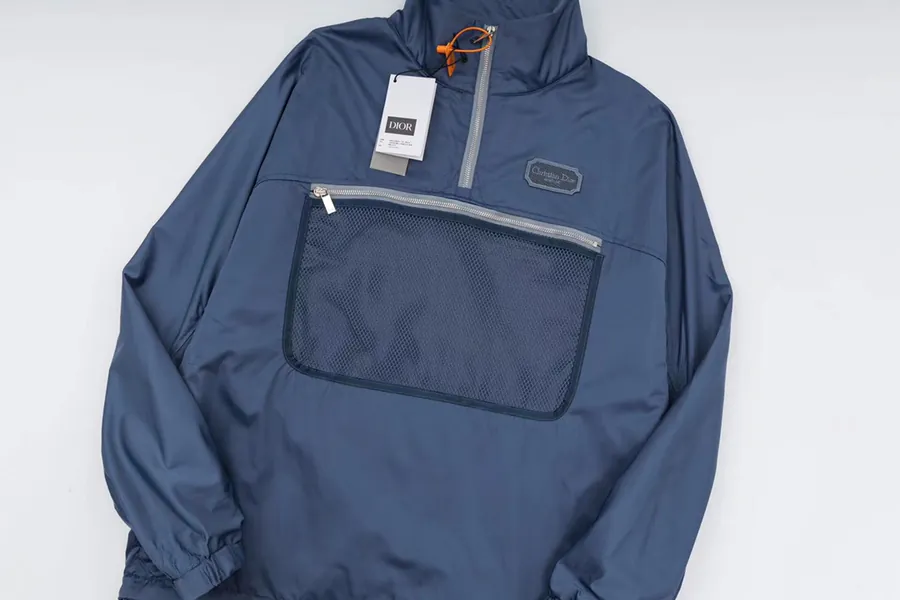Cstian Couture Waterproof Blue Tech Fabric Vest Jacket