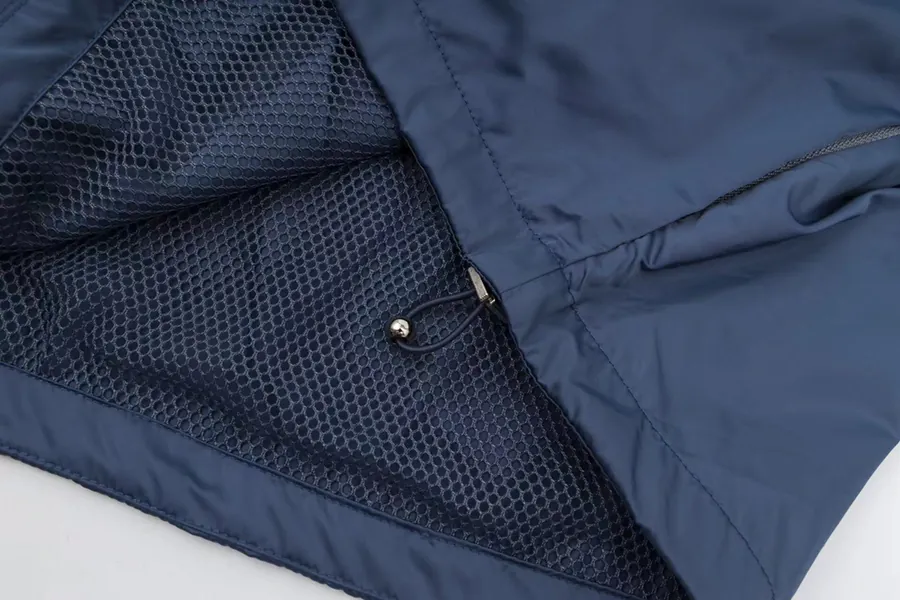 Cstian Couture Waterproof Blue Tech Fabric Vest Jacket