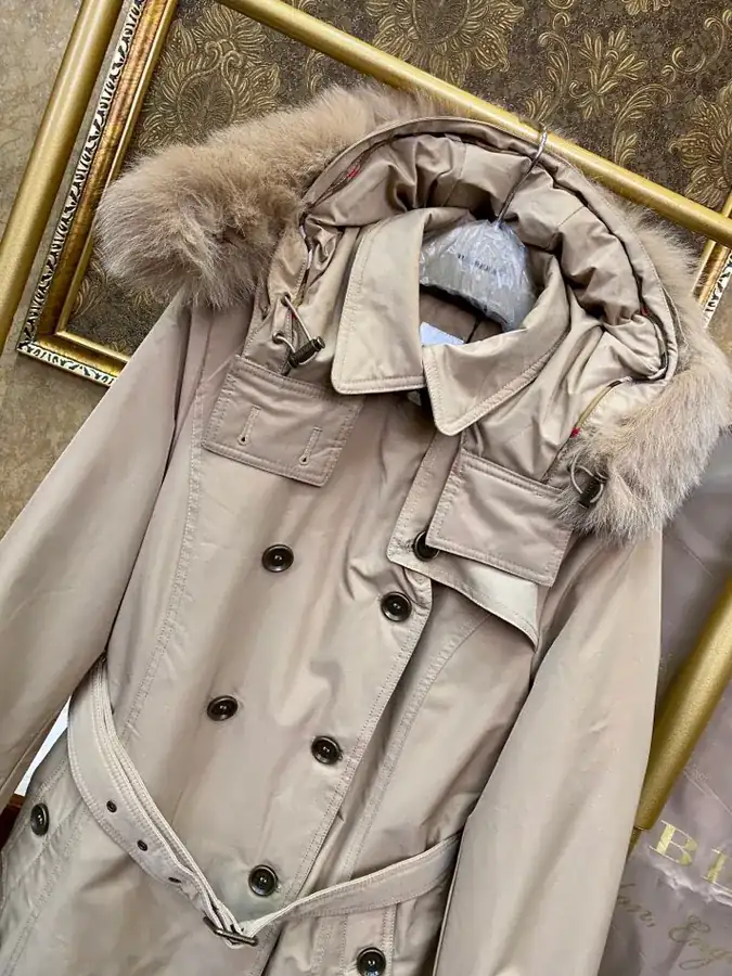 Burberry Long Women's Coat with Original Packaging