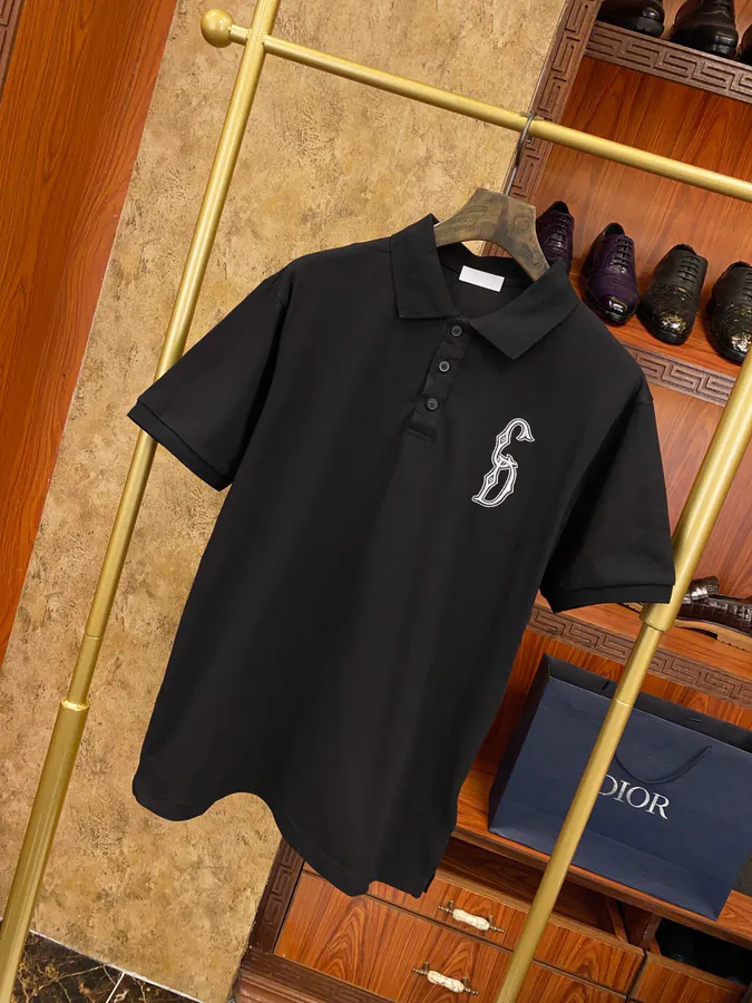 High Version, Premium Series! 2025 New Arrival Short Sleeve Crewneck Shirt with Beaded Trim, Original Fabric