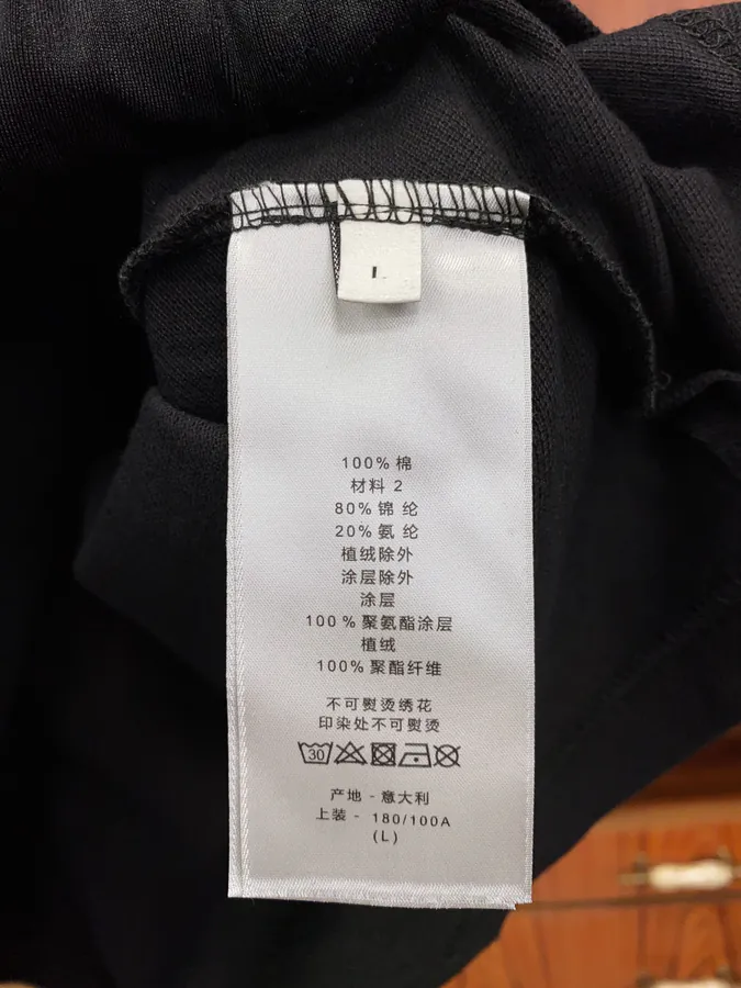 High Version, Premium Series! 2025 New Arrival Short Sleeve Crewneck Shirt with Beaded Trim, Original Fabric