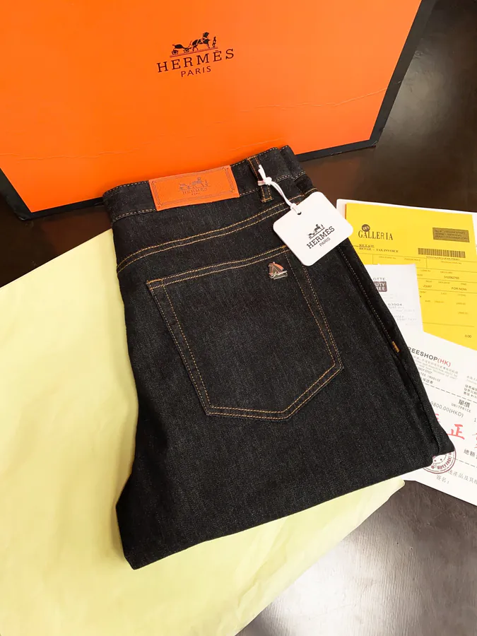 Hermès 2024 New Arrival Slim Fit Men's Denim Jeans