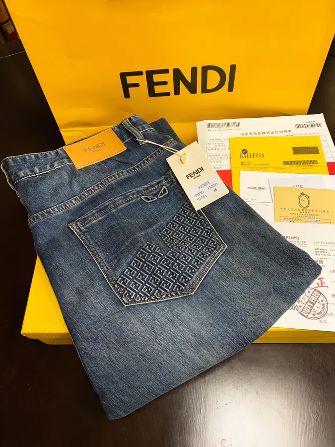 New Arrival FEND Men's Denim Pants
