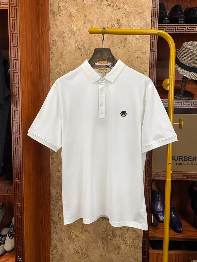 Burberry Barolo T Shirt with Vintage Check Pocket
