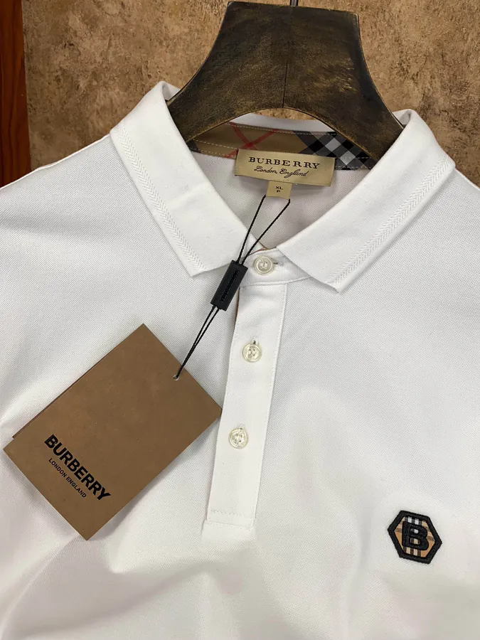 Burberry Barolo T Shirt with Vintage Check Pocket