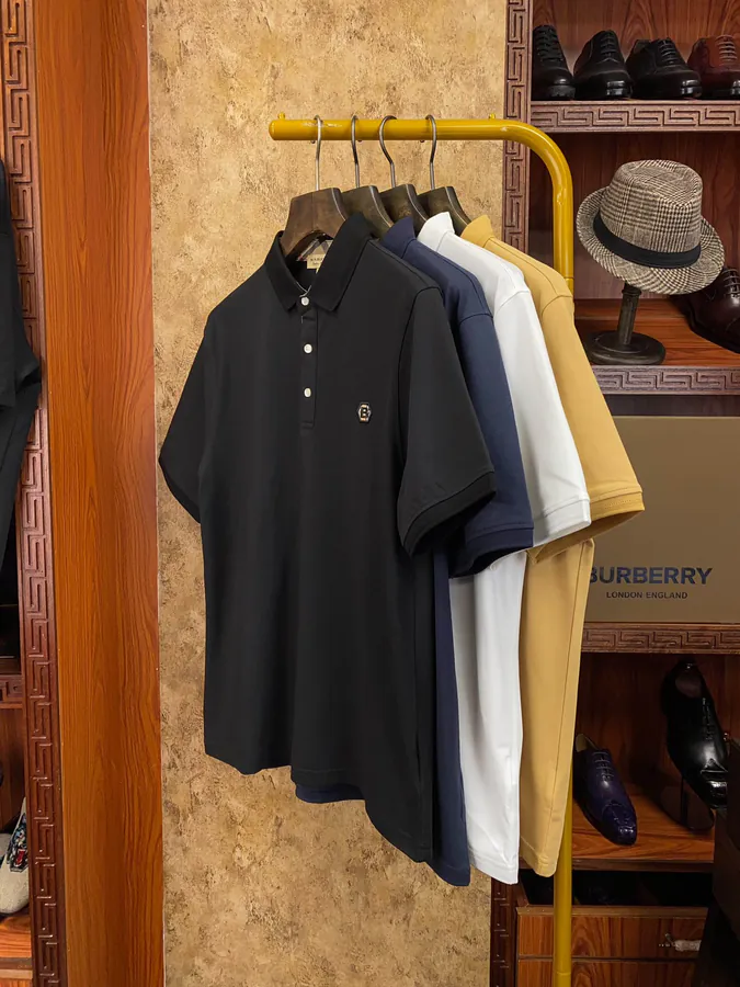 Burberry Barolo T Shirt with Vintage Check Pocket