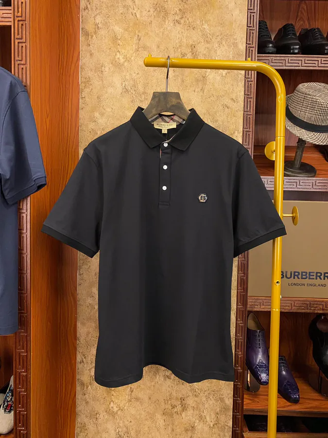 Burberry Barolo T Shirt with Vintage Check Pocket