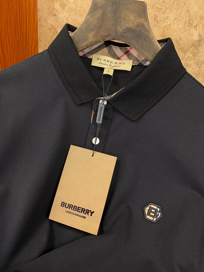 Burberry Barolo T Shirt with Vintage Check Pocket