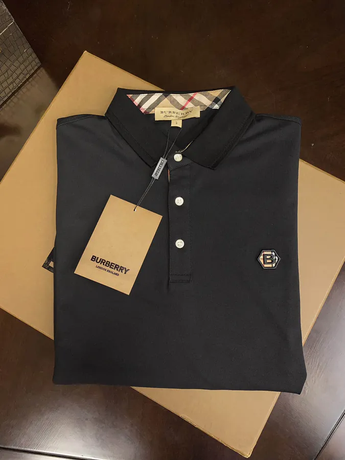Burberry Barolo T Shirt with Vintage Check Pocket