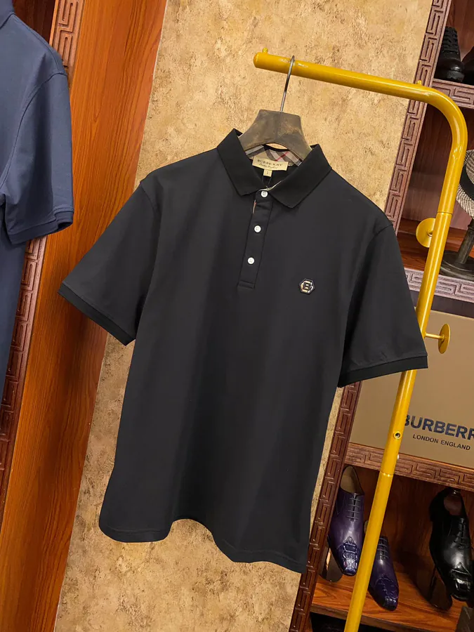 Burberry Barolo T Shirt with Vintage Check Pocket